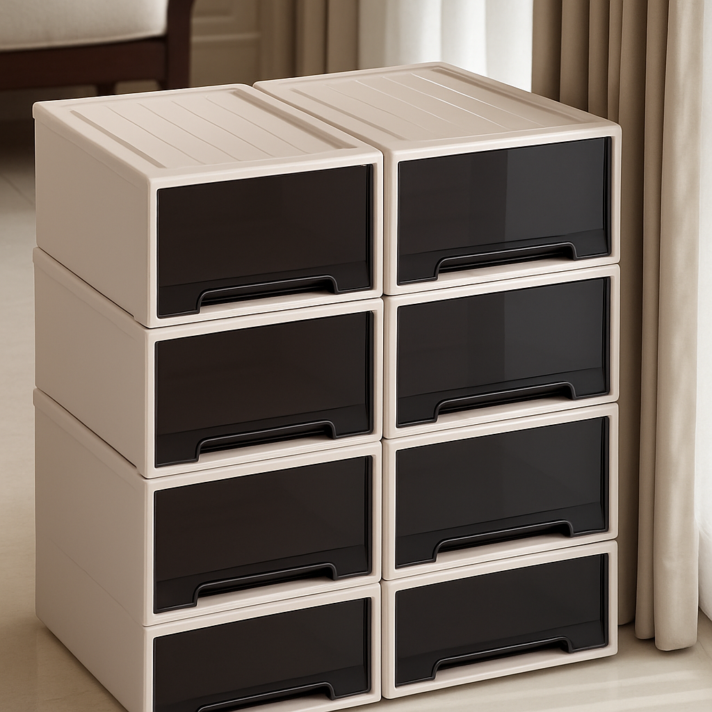 8-Pack Stackable Boxes – Smart Storage